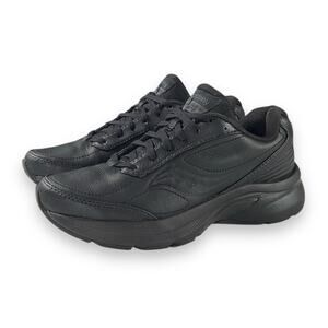 Saucony Omni Walker 3 Womens Size 7 Black Leather Comfort Athletic Walking Shoes